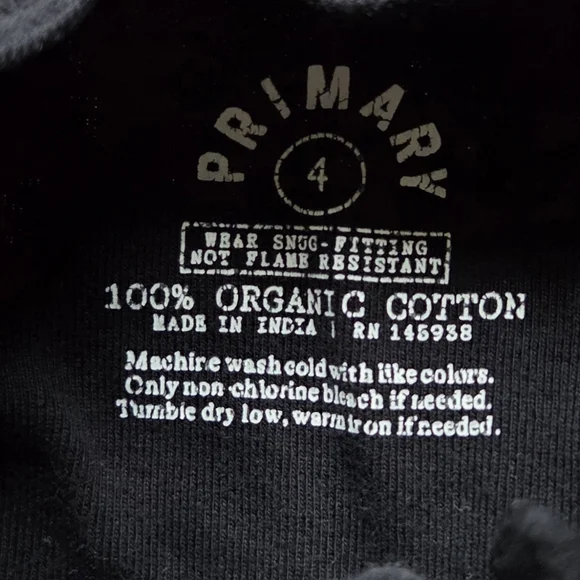 Primary Organic Zip Romper Bundle, Toddler Size 4 Pajamas - Picture 10 of 10